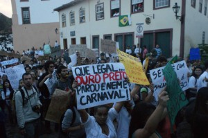 Manifestação do dia 19 de Junho em Ouro Preto, MG. Foto: Pedro Mendonça